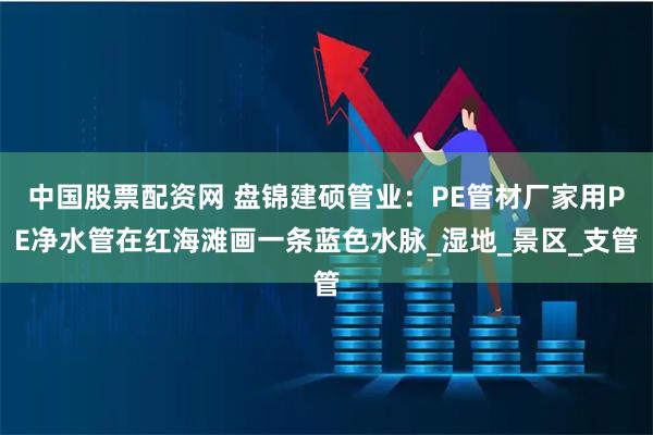 中国股票配资网 盘锦建硕管业：PE管材厂家用PE净水管在红海滩画一条蓝色水脉_湿地_景区_支管